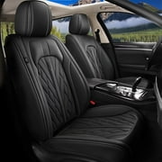 LAONNVIR Seat Covers Full Set Fit for Lexus RX350 2007-2024 2025 Leather - Car Seat Cushion Breathable Waterproof Automotive Seat Protectors(5 Seats,Black)